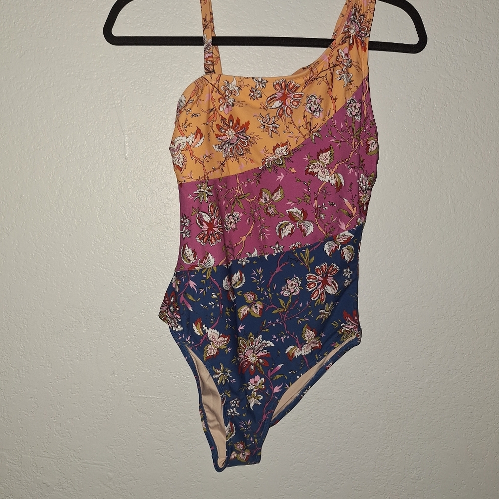 Cupshe Floral One-Piece Swimsuit - Multicolor